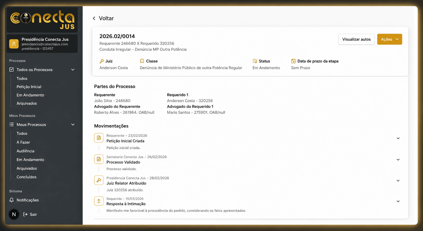 Conecta JUS — SaaS para Gestão Jurídica