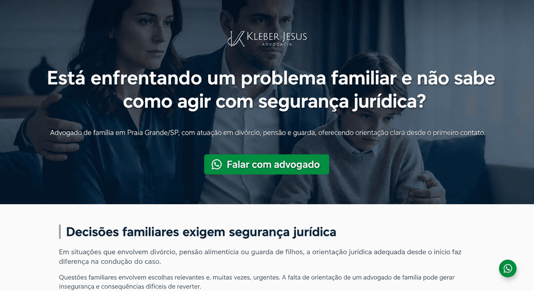 Kleber Jesus Advocacia — Site Institucional Jurídico