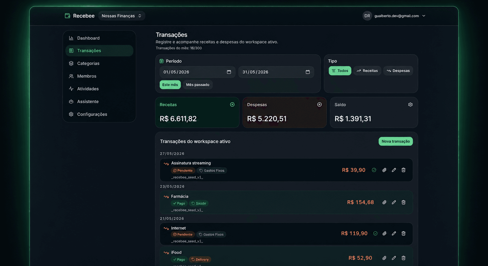 Recebee — Solução Fintech & Conciliação de Pagamentos