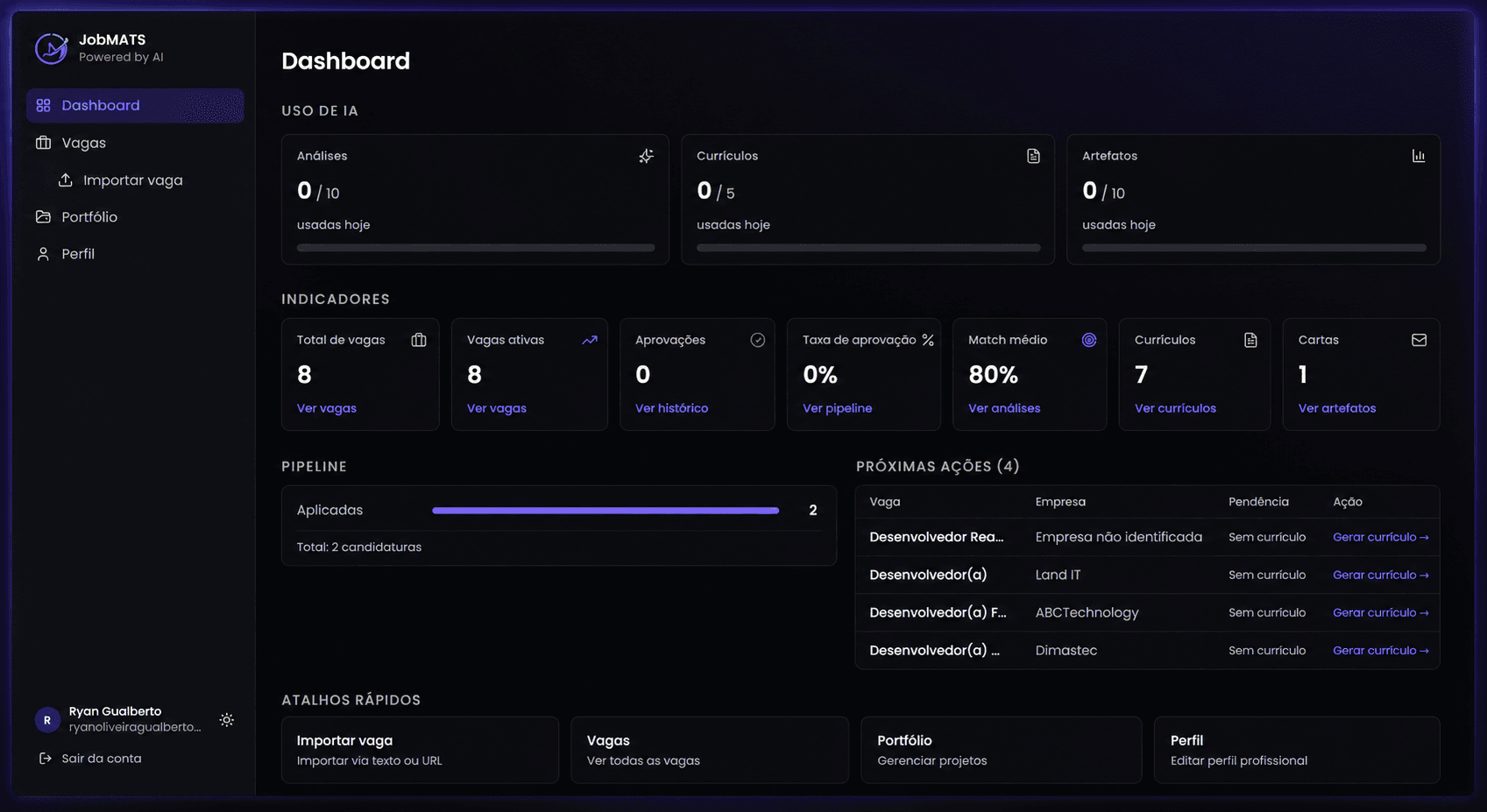 JobMATS — Plataforma SaaS de Gestão Operacional